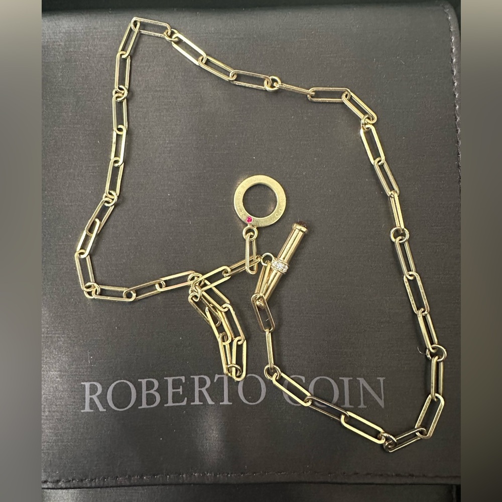 Roberto Coin Paperclip necklace